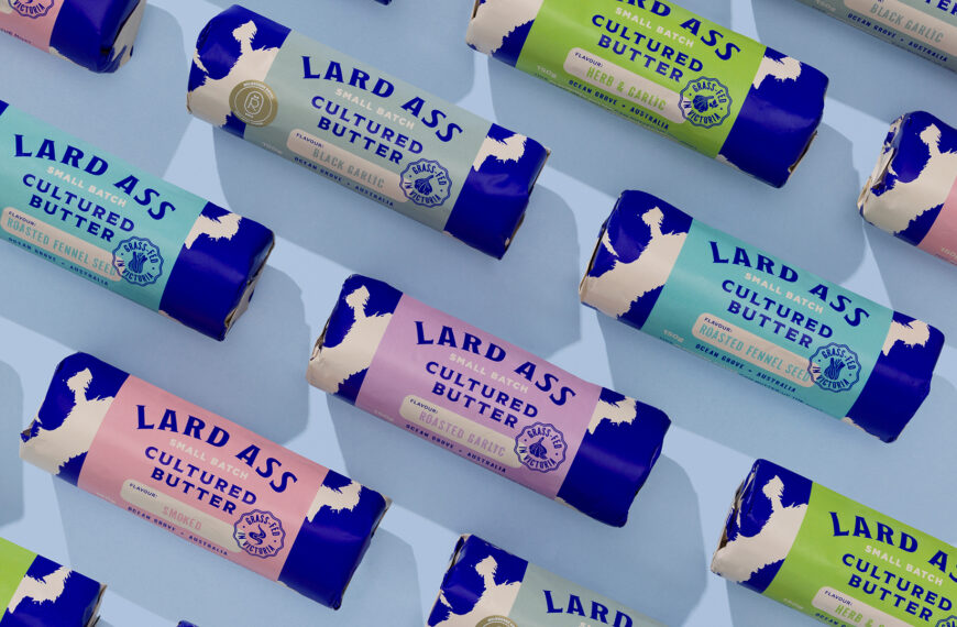 Australia’s Boldest Butter Brand Lard Ass Launches Vibrant New Look