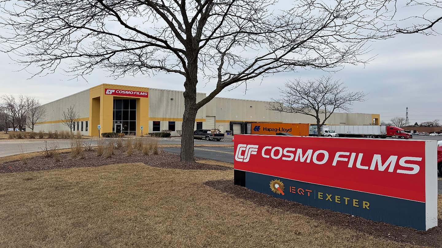 Cosmo Films USA expands North American operations with high-speed slitter rewinder