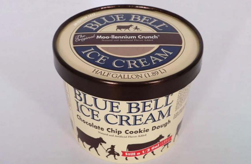 Blue Bell ice cream pulled from US shelves after packaging blunder
