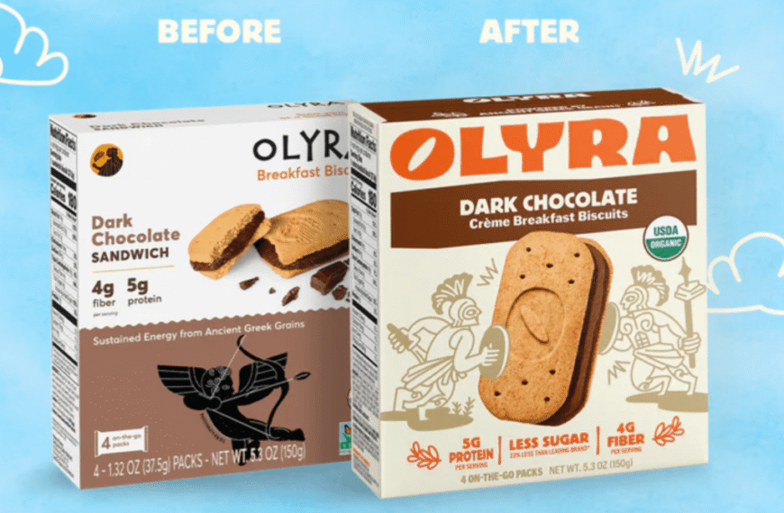 Interact’s Packaging for Olyra Foods Values Practical Clarity