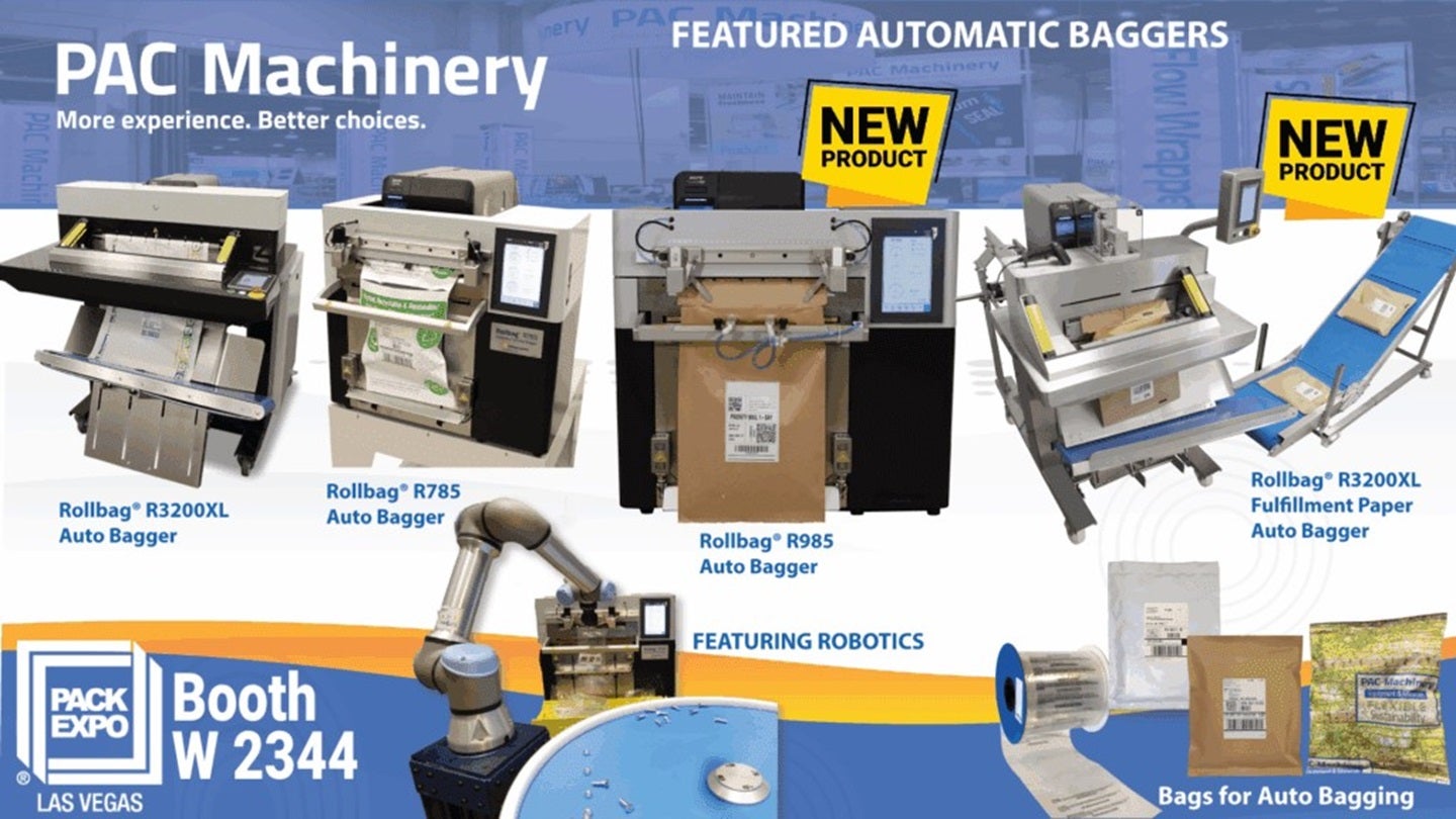 PAC Machinery to unveil new packaging innovations at PACK EXPO Las Vegas