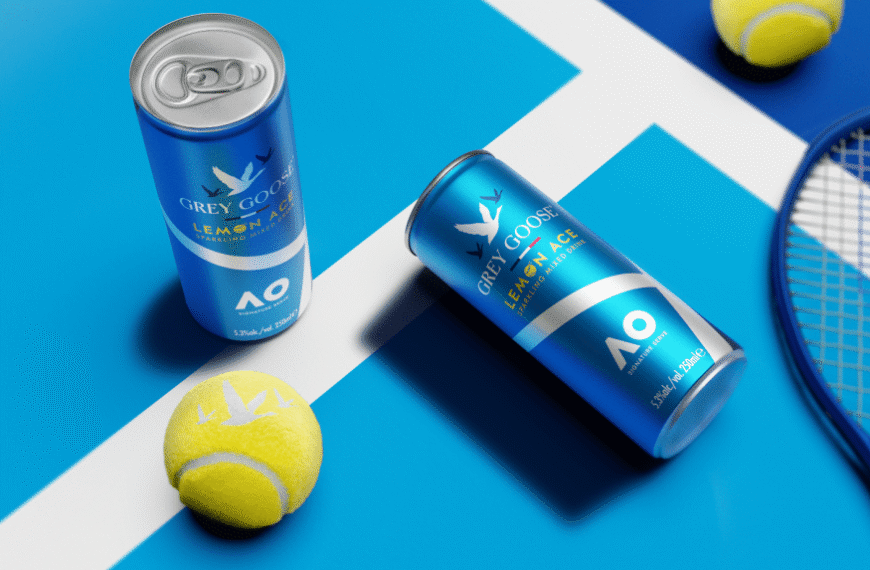 Grey Goose Serves a Courtside Can for the Australian Open