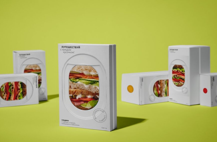Sandwich Packaging Takes Flight With Airplane Window Design