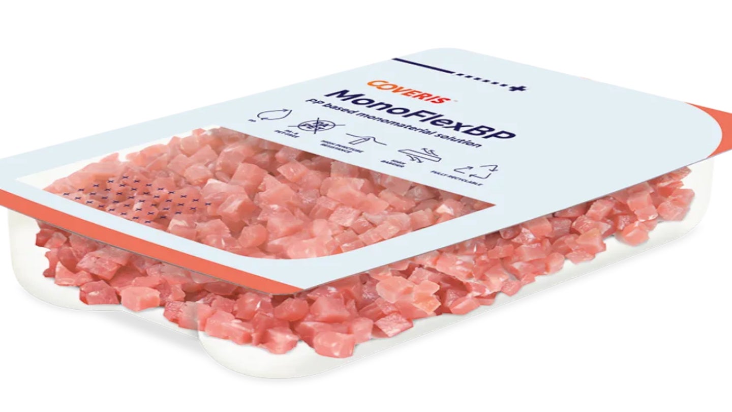 Coveris launches resealable monomaterial tray for chilled goods