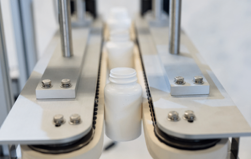 Deitz Co.'s Pharmafill BCV1 Bottomless Conveyor Helps with FDA Compliance