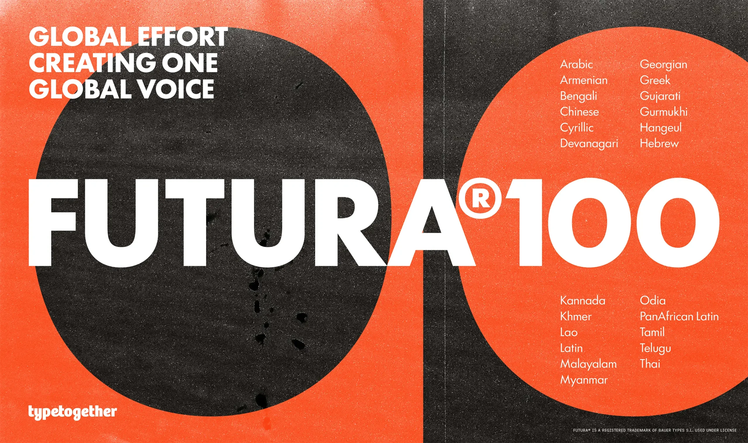 Futura100 Is A Typeface Reimagined for Global Design with 12 Scripts and Modern Features