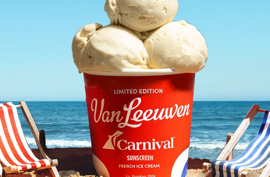 Carnival and Van Leeuwen’s Latest Collab Takes Sunscreen But Makes It Ice Cream