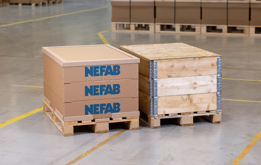 Nefab Launches Next-Gen EdgePak Collar as Alternative to Wooden Pallet Collars
