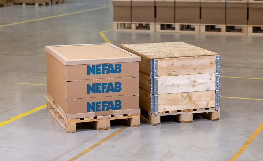 Nefab Launches Next-Gen EdgePak Collar as Alternative to Wooden Pallet Collars