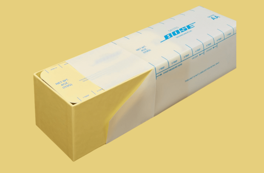 CNC’s Packaging For Yellow Bose Speaker Is As Smooth As Butter