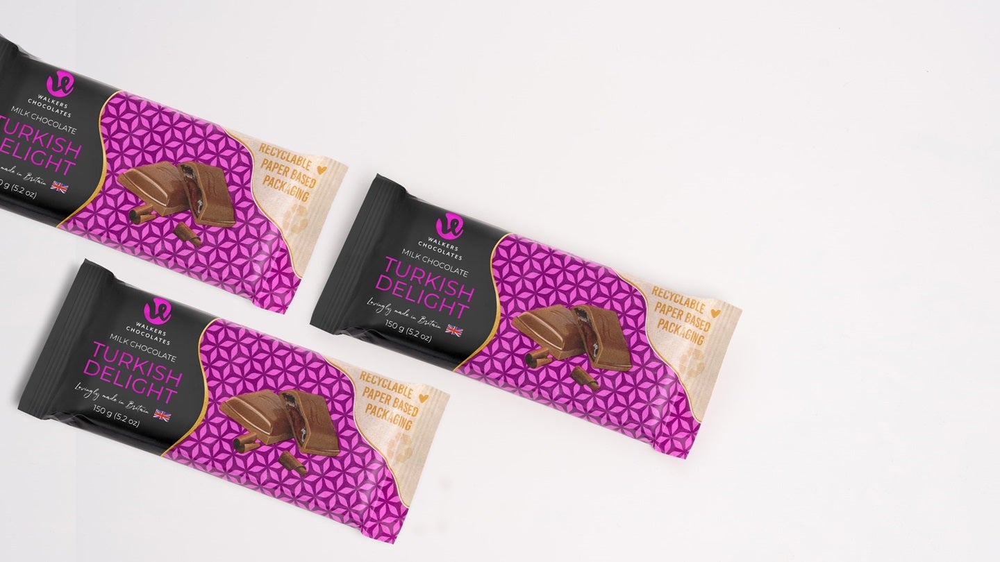 Walkers Chocolates unveils recyclable paper packaging