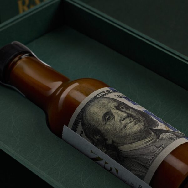 The Hot Sauce That’s Literally Wrapped in Money