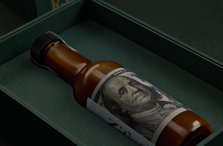 The Hot Sauce That’s Literally Wrapped in Money