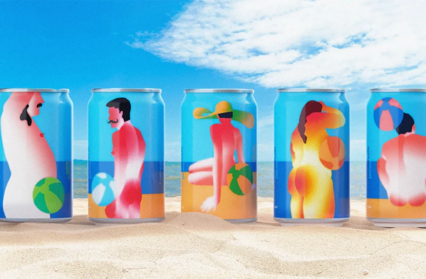 Nude Mood’s Cans Make a Splash with Sunsoaked Design