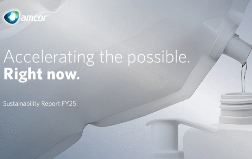 Amcor’s Sustainability Report Shows Progress on PCR Content, Recyclable Packaging
