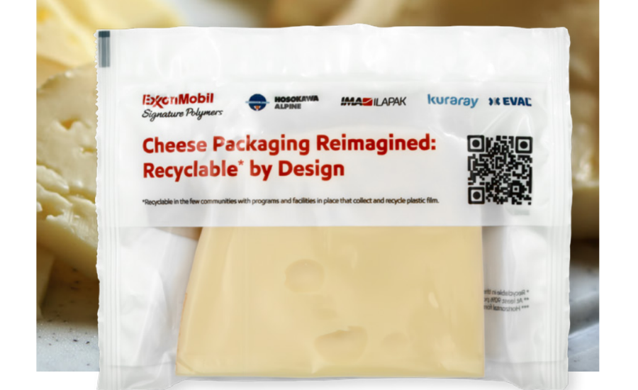 ExxonMobil and Hosokawa Alpine Develop Recyclable PE Pouch for Cheese Packaging