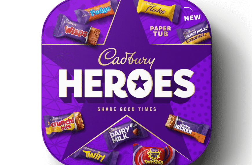 Mondelēz and DS Smith trial Cadbury Heroes paper tubs