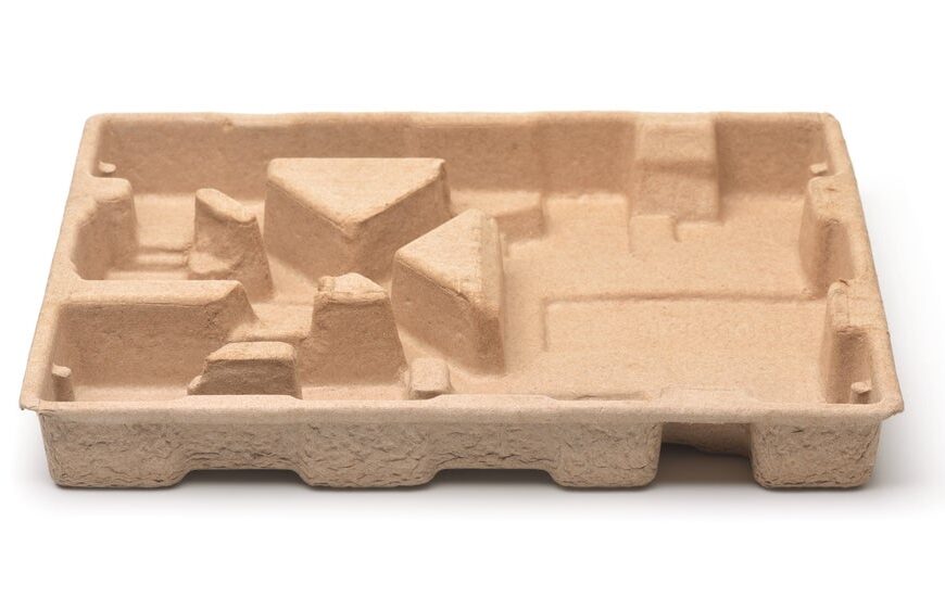 Eco-friendly moulded fibre packaging