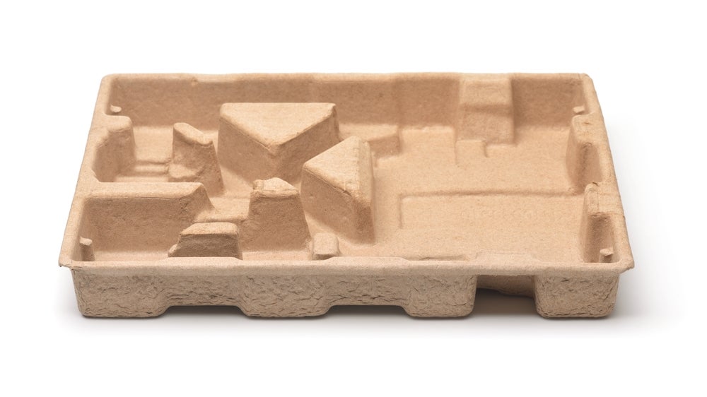 Eco-friendly moulded fibre packaging