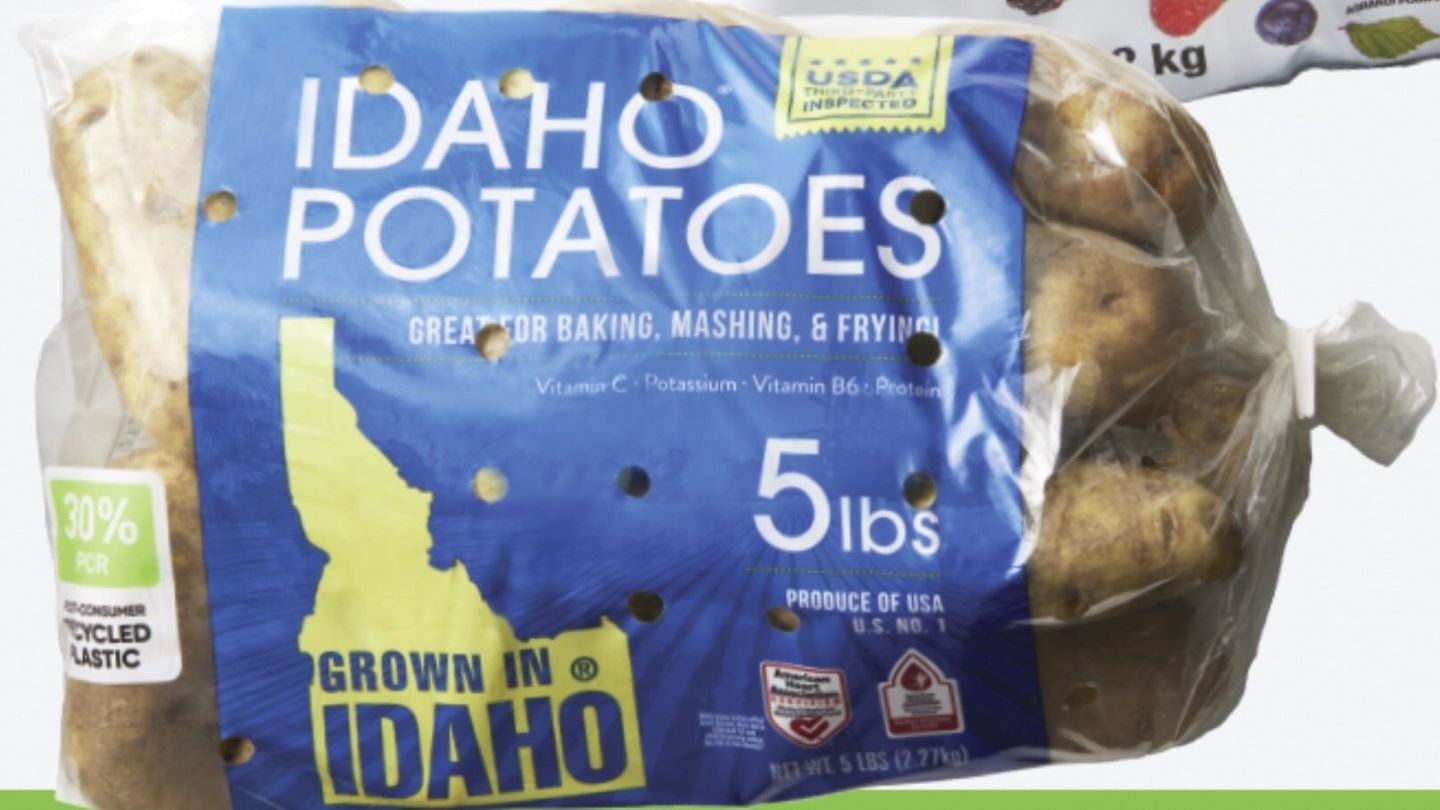 Emerald Packaging and Walmart launch 30% PCR potato bag 