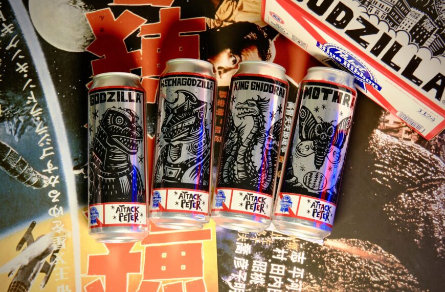 Godzilla Comes Alive On PBR Cans With Artwork By Attack Peter
