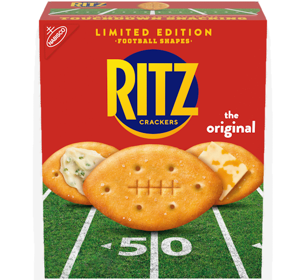 Ritz launches LTO football-shaped crackers