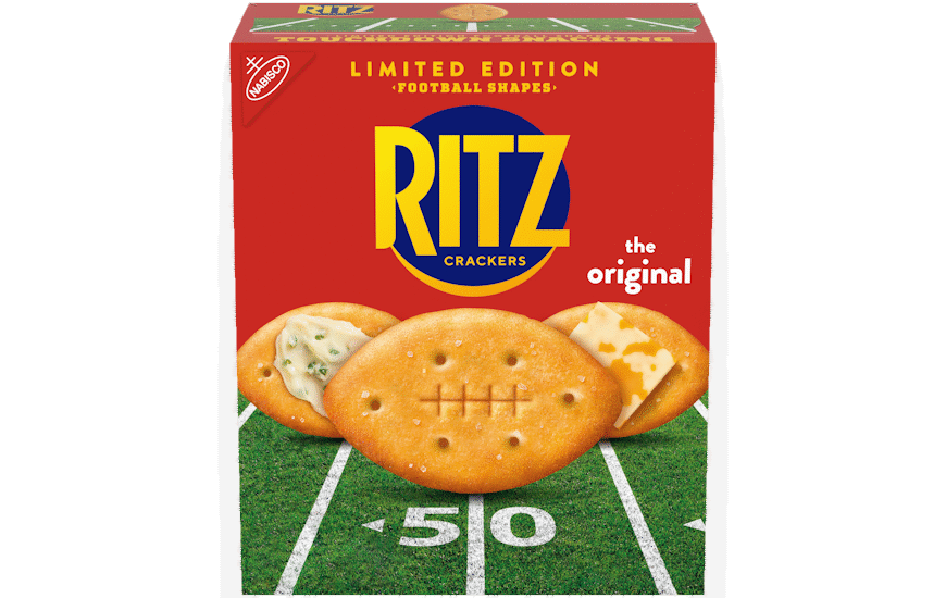 Ritz launches LTO football-shaped crackers