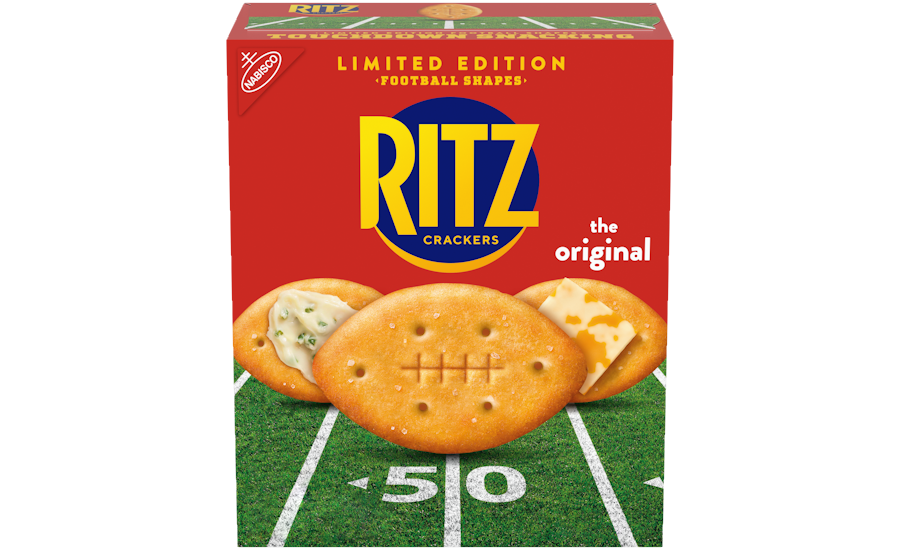 Ritz launches LTO football-shaped crackers