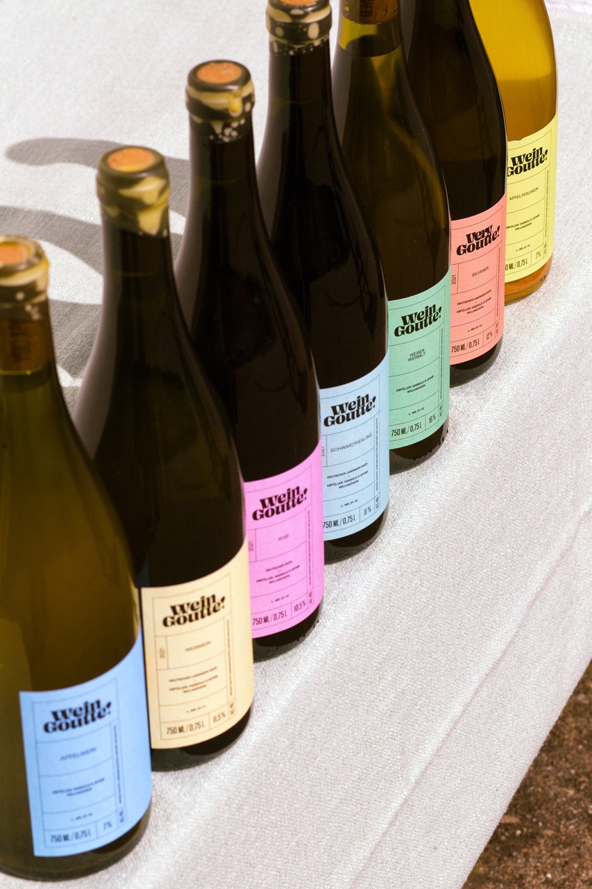 Wein Goutte Gets a Label Glow-Up That Pops the Cork