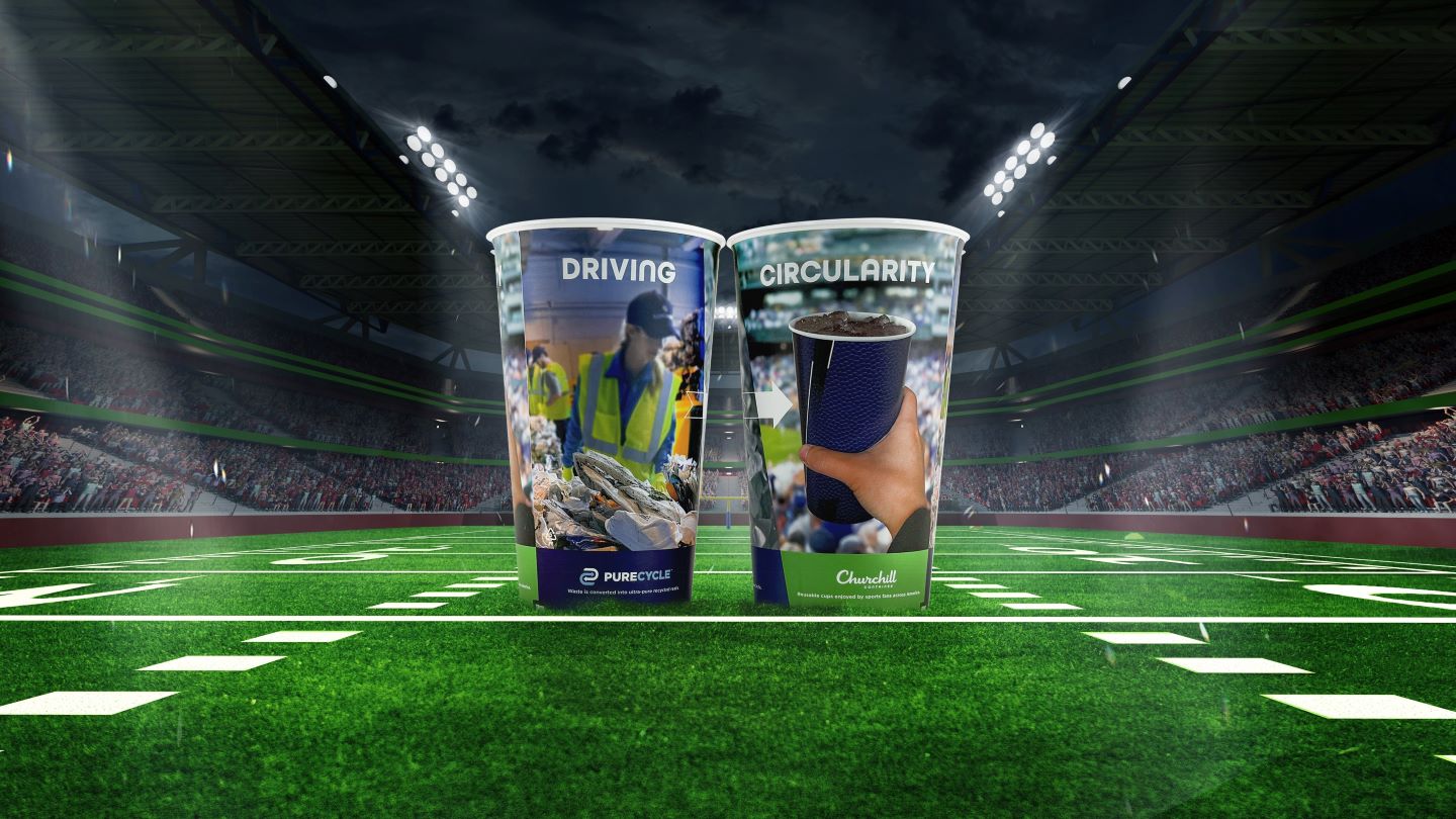 PureCycle resin adopted in new recycled cinema souvenir cup range