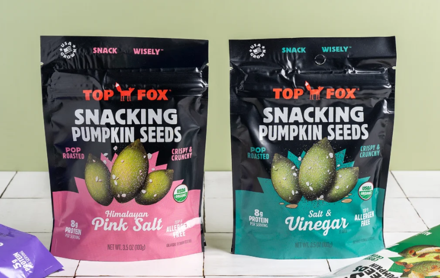 Top Fox's Pumpkin Seeds Stand Out in Stores with Revamped Packaging