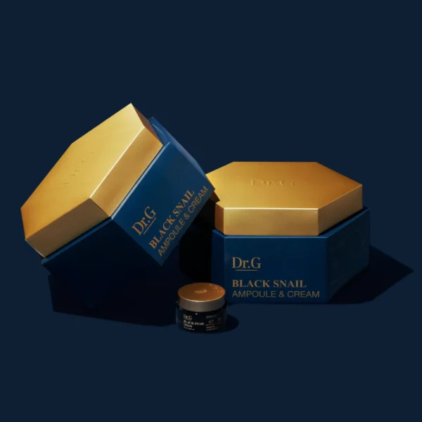 Dr.G’s Black Snail Press Kit Mirrors Snail Mucin Texture