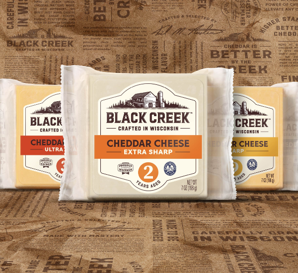 Black Creek® Cheddar Embraces Wisconsin Roots with Brand Redesign