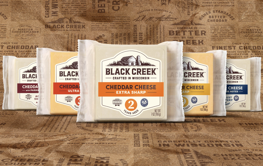 Black Creek® Cheddar Embraces Wisconsin Roots with Brand Redesign