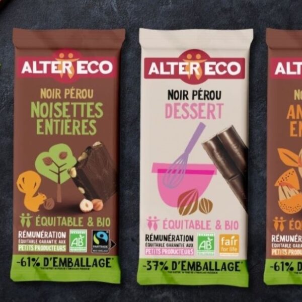 Alter Eco partners with Amcor on recyclable chocolate wrappers
