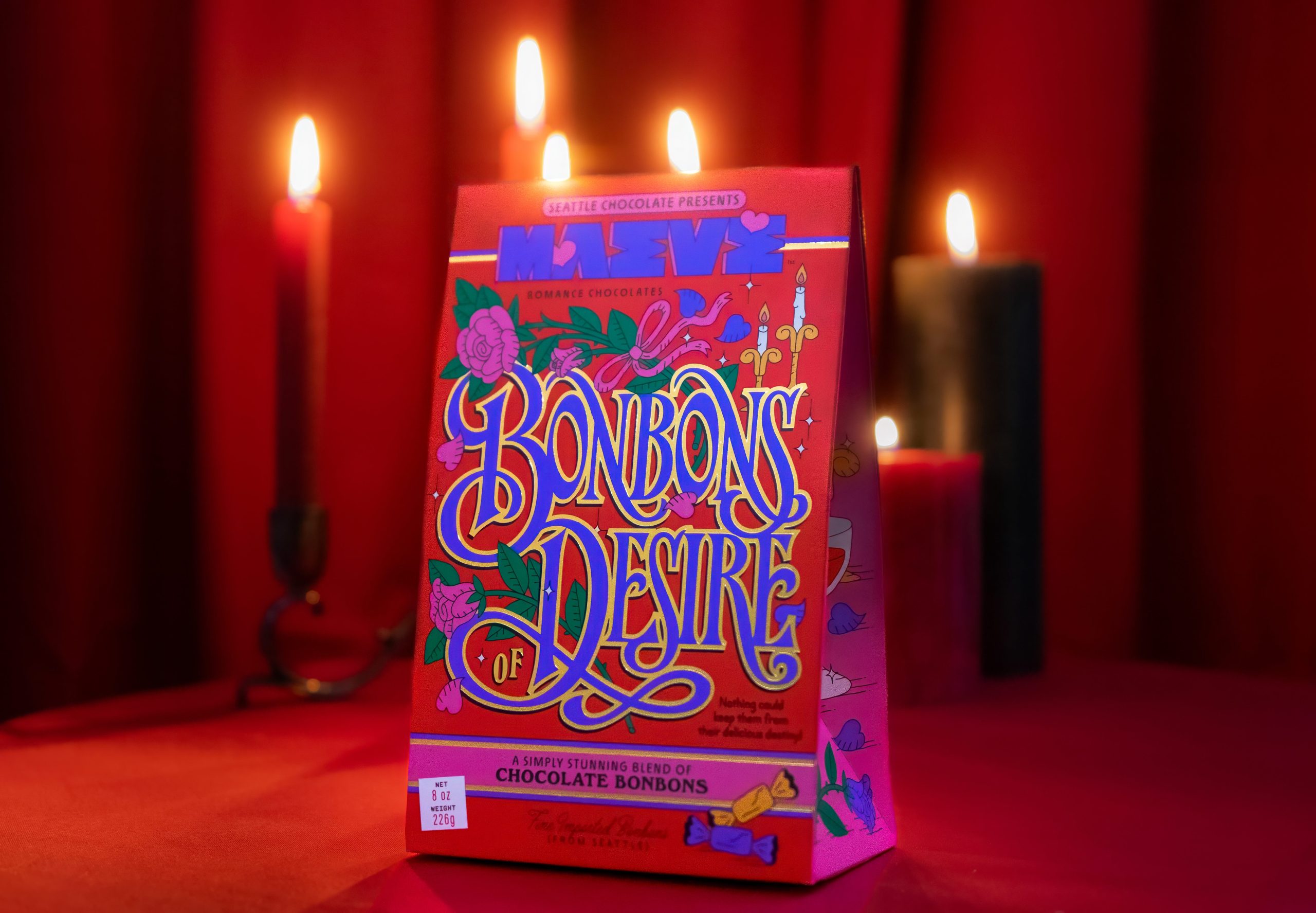 Young Jerks Turn Vintage Romance Novel Tropes Into Chocolate Packaging