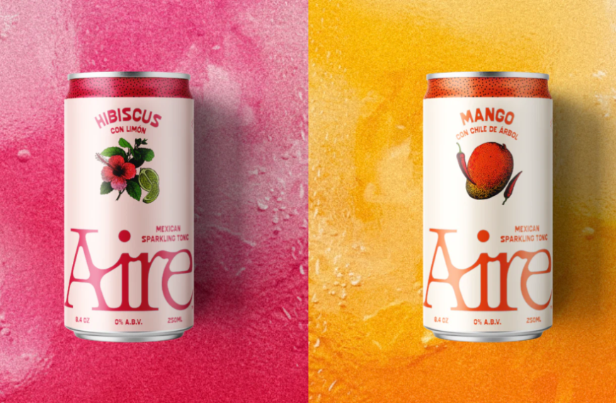 Non-alcoholic Brand Aire’s Identity Flies High With Mexican-Inspired Design