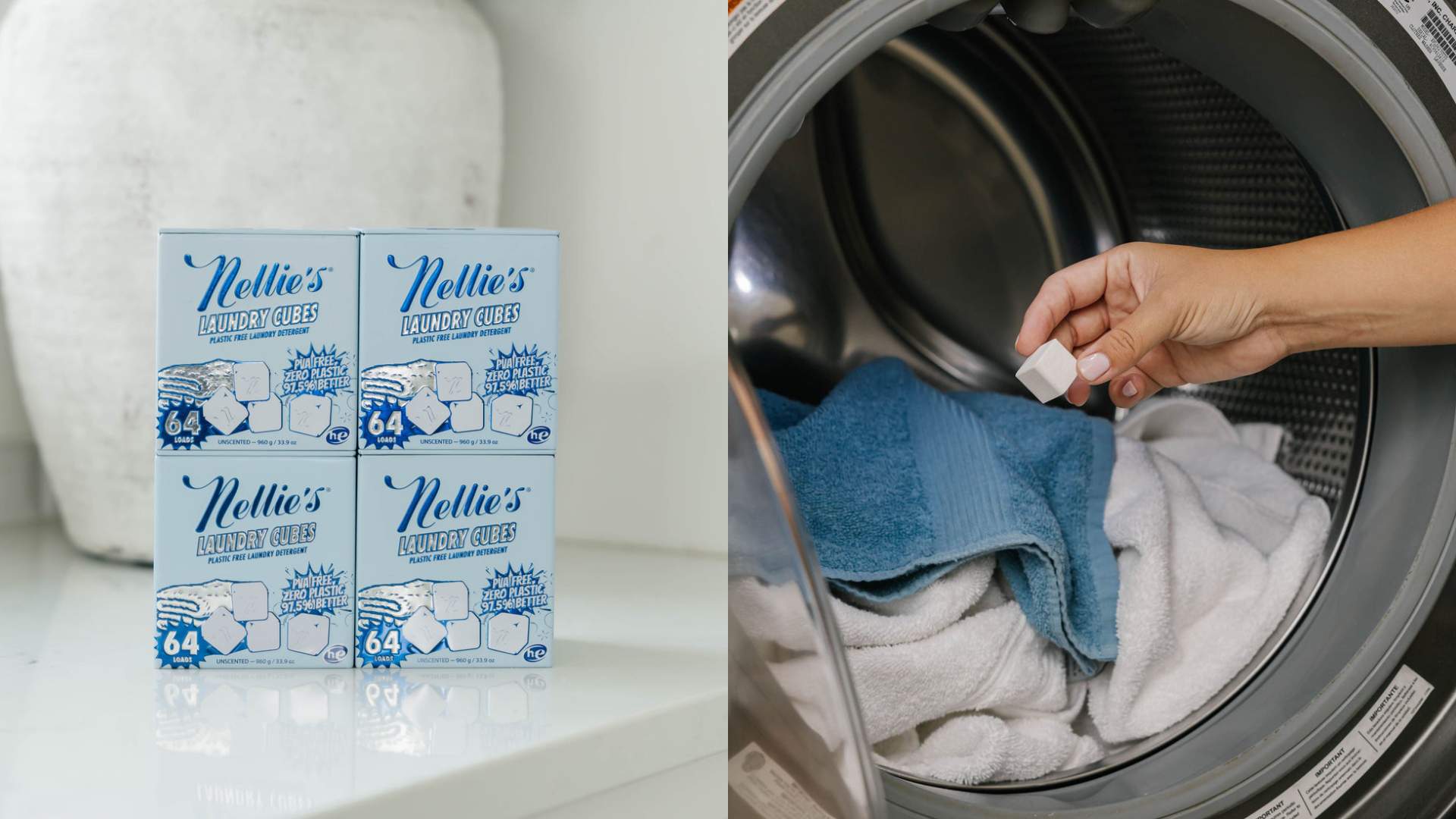 Nellie’s Laundry Cubes Offer Platic-Free Alternative To Pods