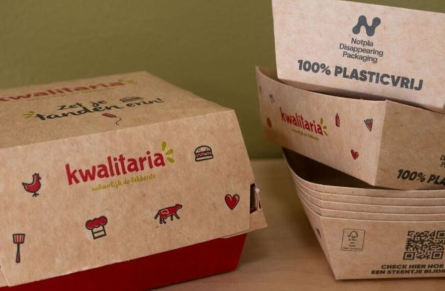 Kwalitaria to roll out Notpla seaweed-coated packs across Dutch sites