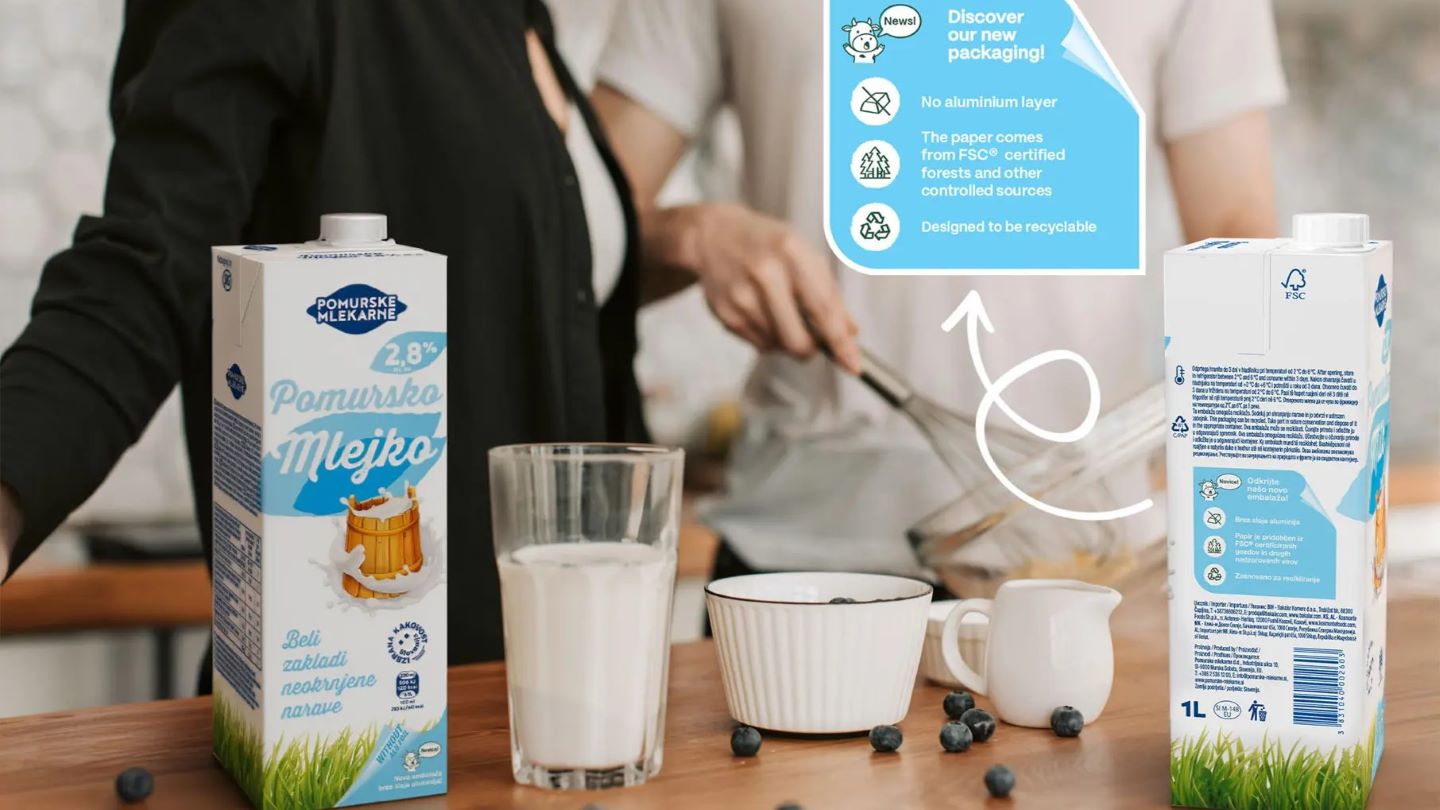 SIG delivers aluminium-free aseptic packaging to Pomurske Mlekarne