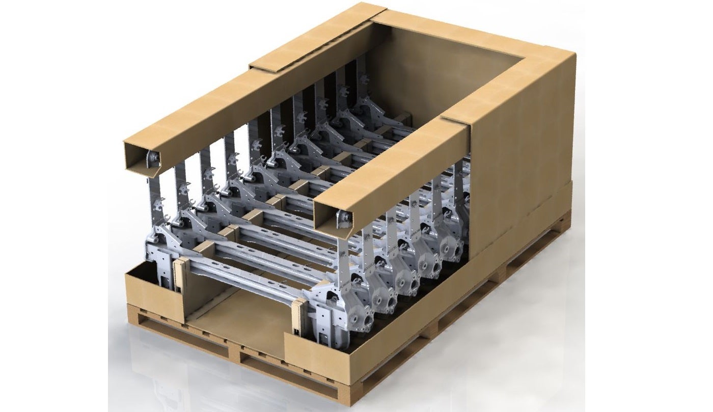 DS Smith unveils cardboard packaging for car chassis