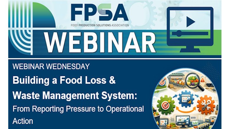 FPSA Webinar Focuses on Building a Food Loss & Waste Management System