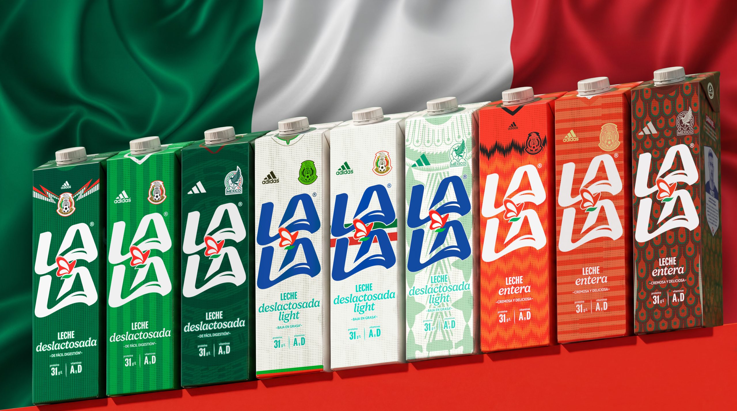 LALA Teams up with Conciergency to Create Mexican Soccer Jersey Milk Cartons