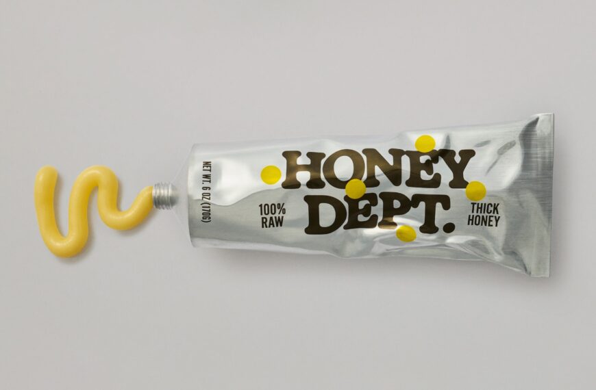 Honey Department’s Brand Identity Lays It On Thick (and From an Aluminum Tube)
