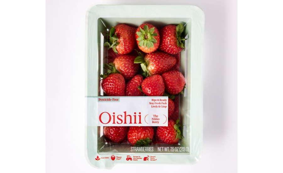 Oishii Launches New Packaging for Nikko Strawberries