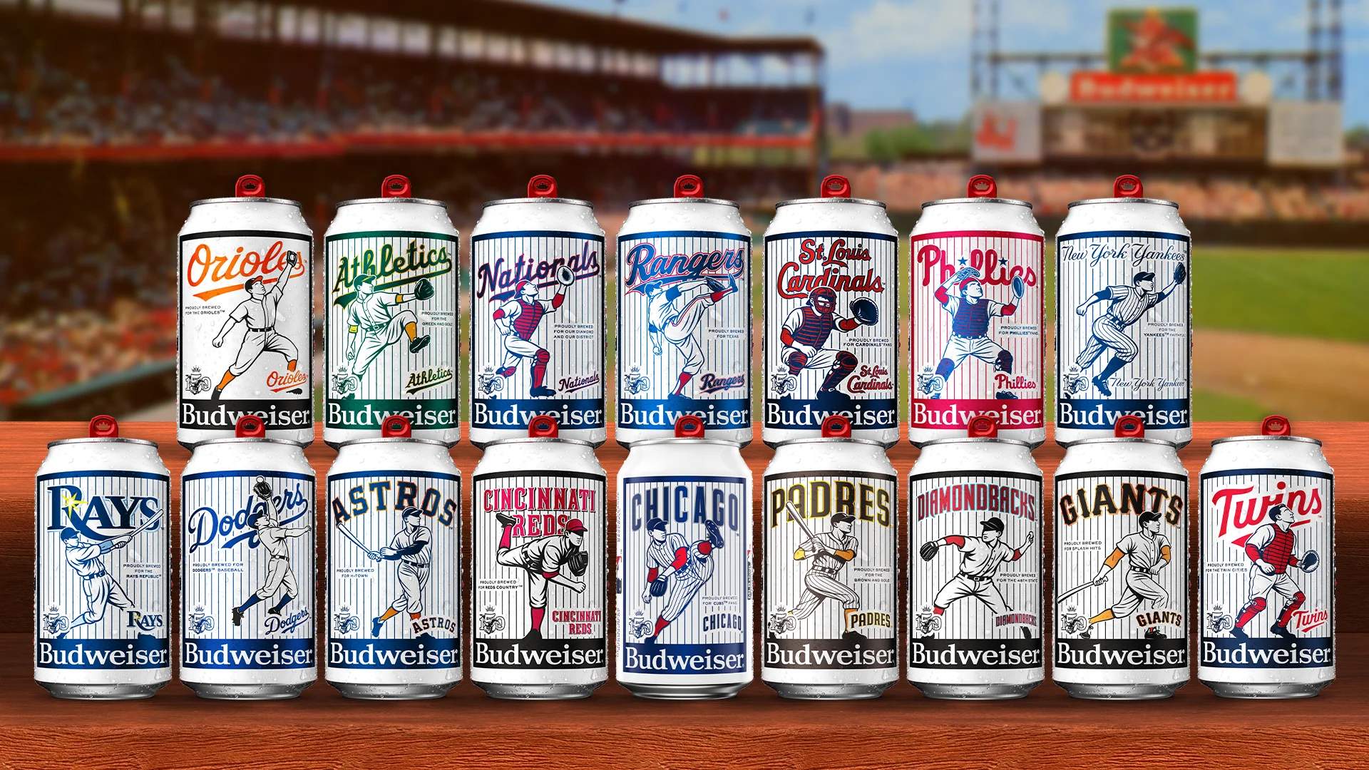 Budweiser Releases Vintage-Inspired MLB Team Cans