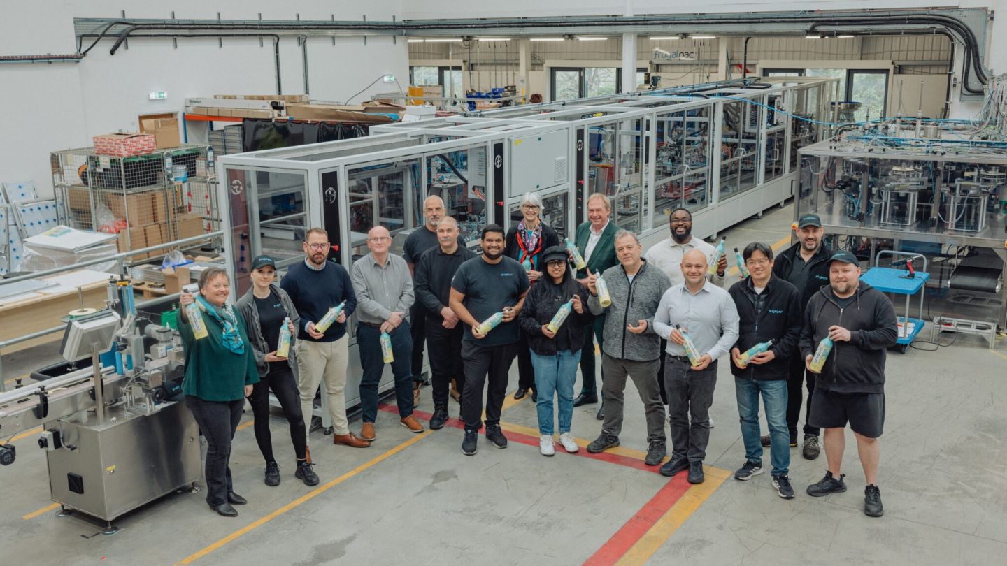 Frugalpac increases output with new paper bottle machine