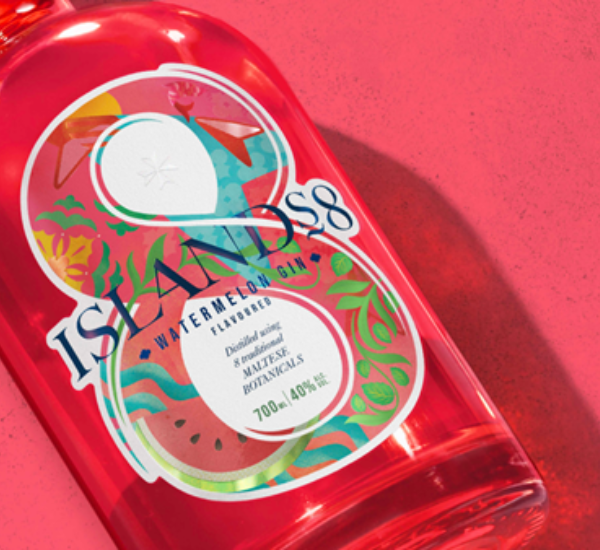 Islands8 Launches Watermelon-Flavored Gin to Celebrate Summer with Design from bluemarlin