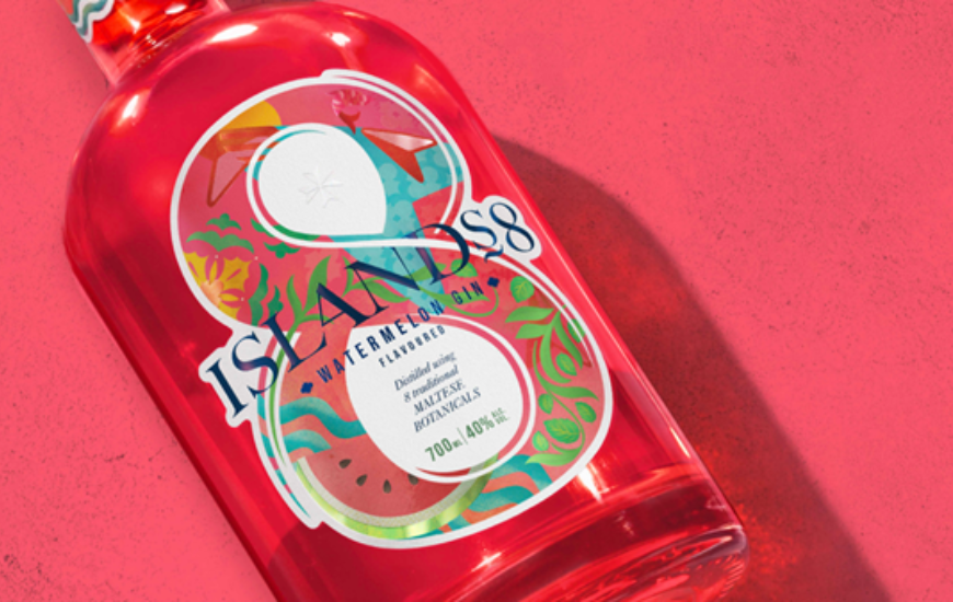 Islands8 Launches Watermelon-Flavored Gin to Celebrate Summer with Design from bluemarlin