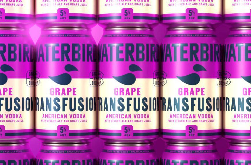 Bold, Athletic Type Brings Waterbird’s RTD Cocktails to Life